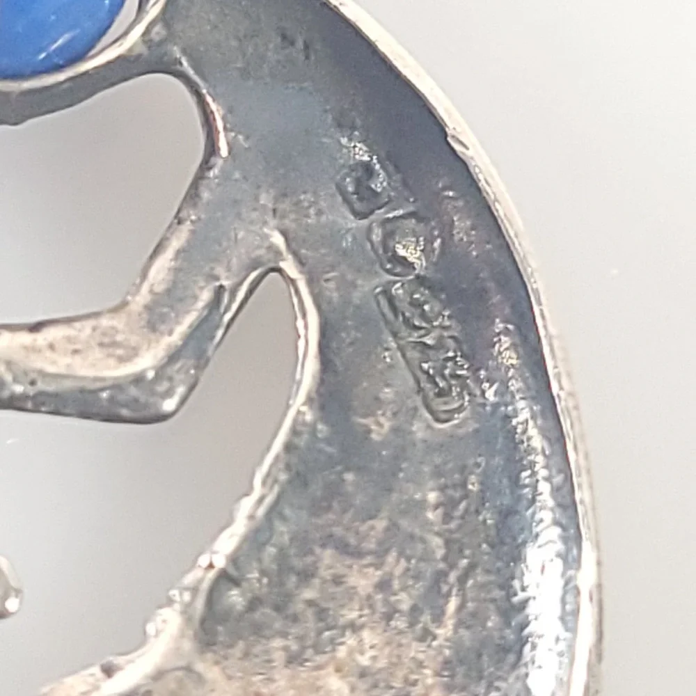 Southwestern‎ Kokopelli Pendant Necklace Sterling Silver 925 Italy Snake Chain